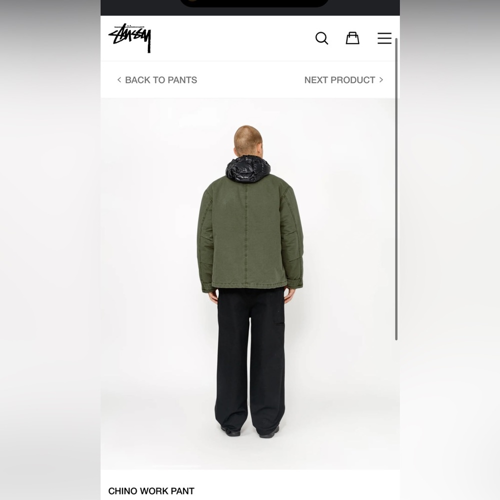 Stussy Chino work pants size 32